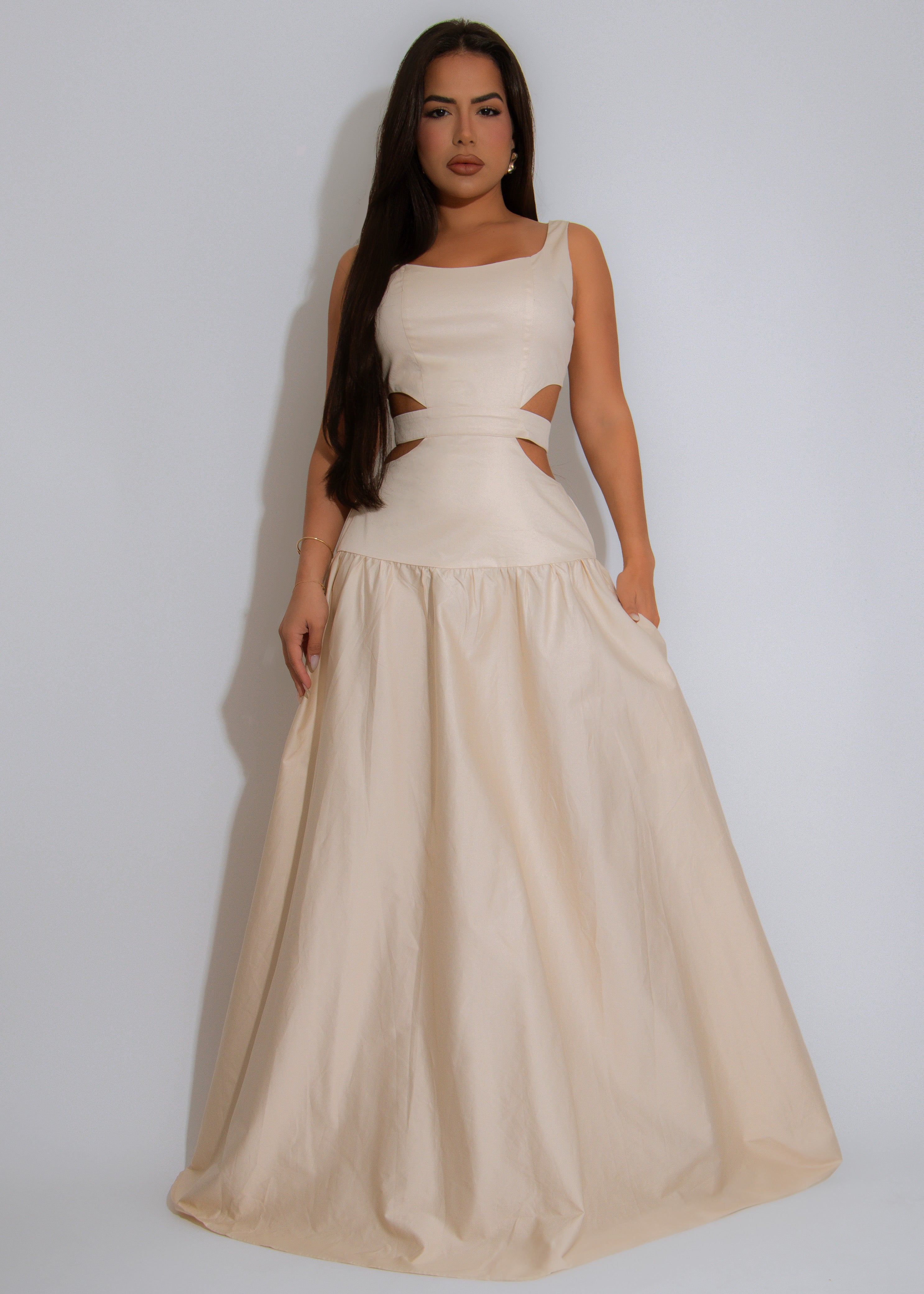 Desert Muse Maxi Dress Nude