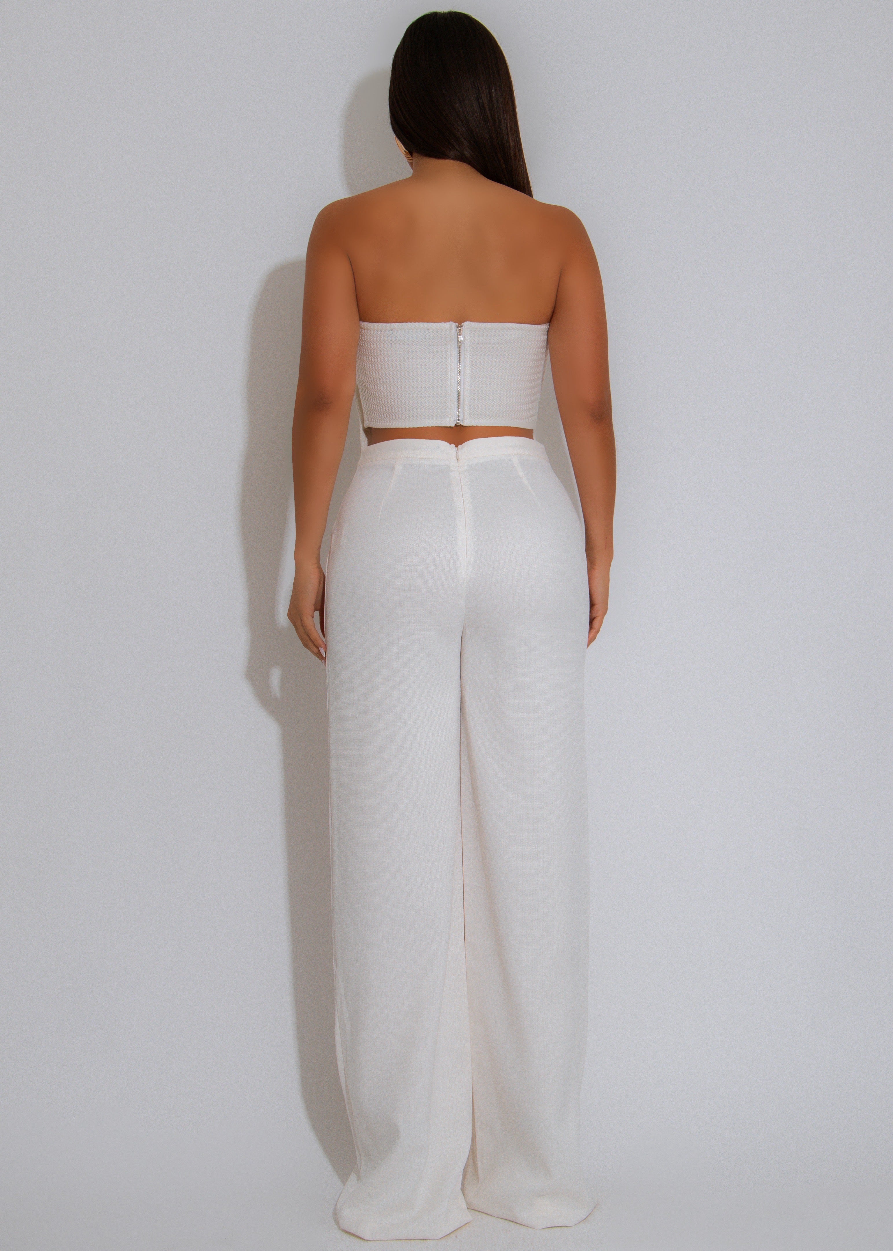 Botánica Luxe Floral Pant Set White