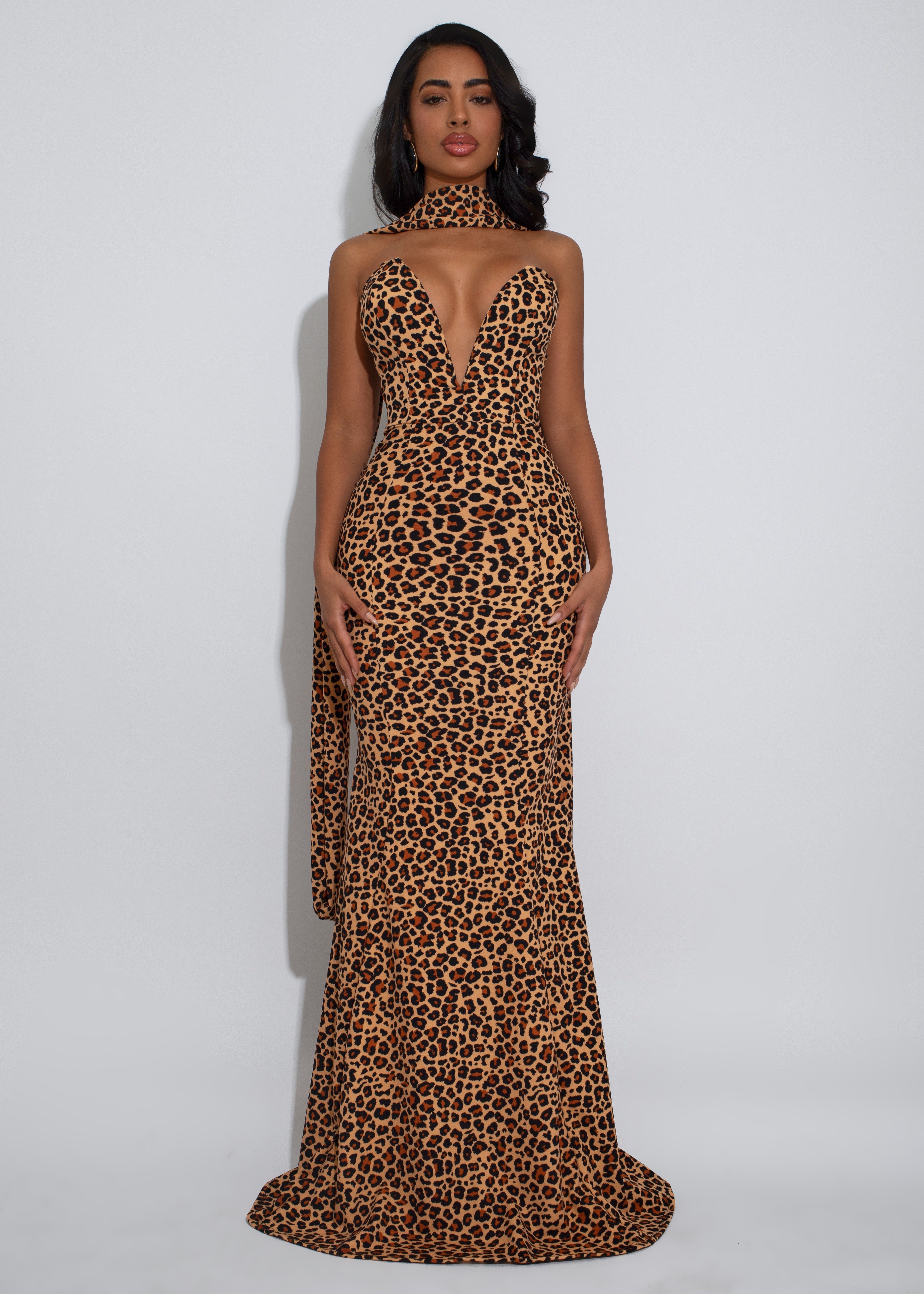 Contour Muse Maxi Dress Leopard
