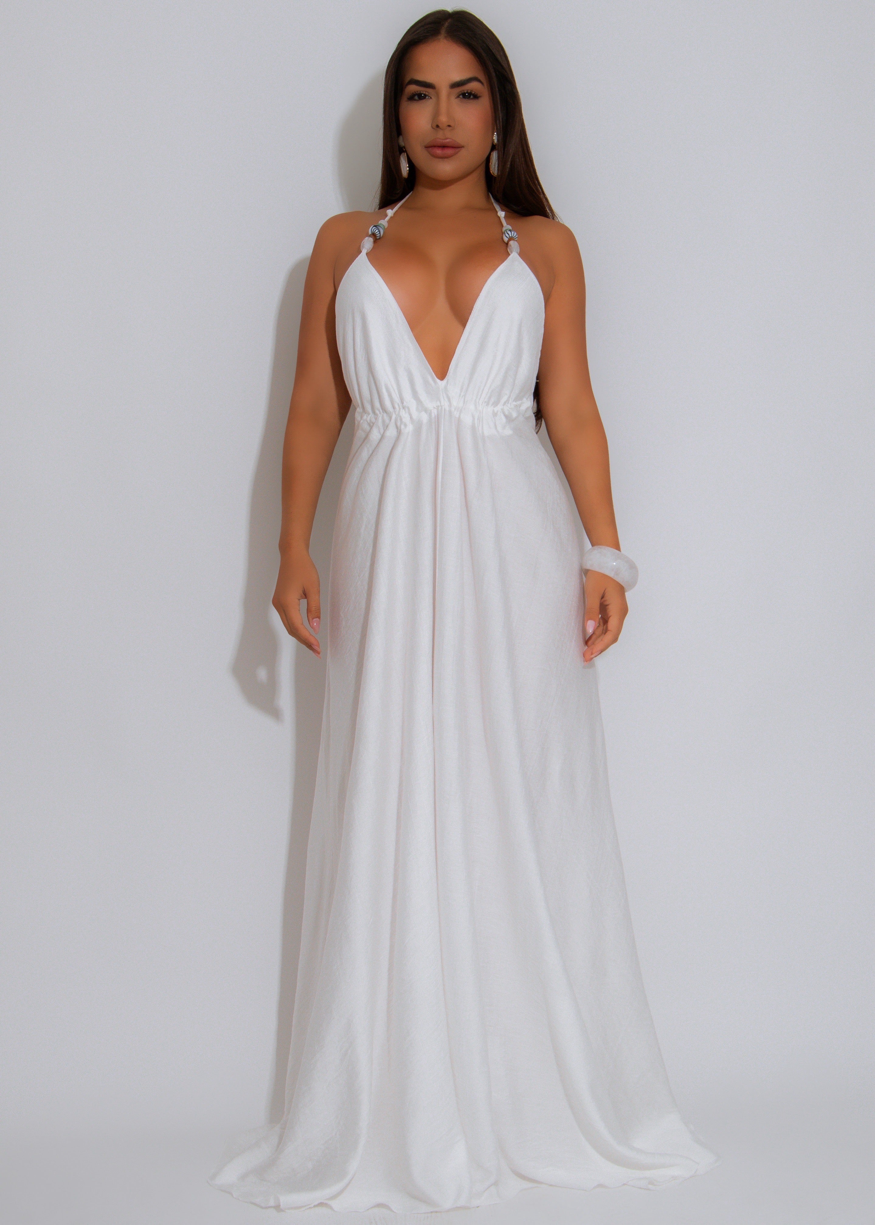 Bare Essence Maxi Dress White