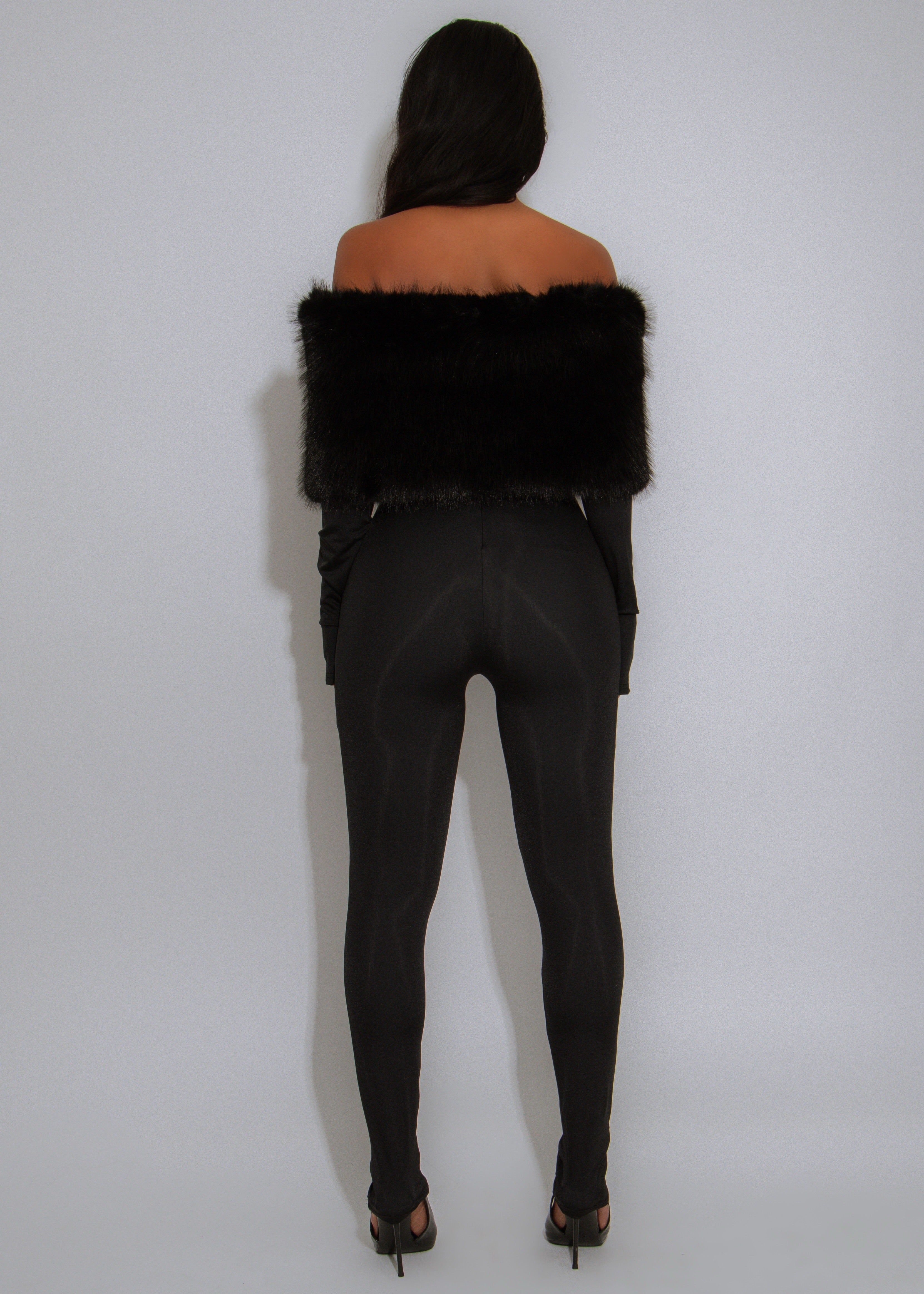 Luxe Enigma Skinny Jumpsuit Black