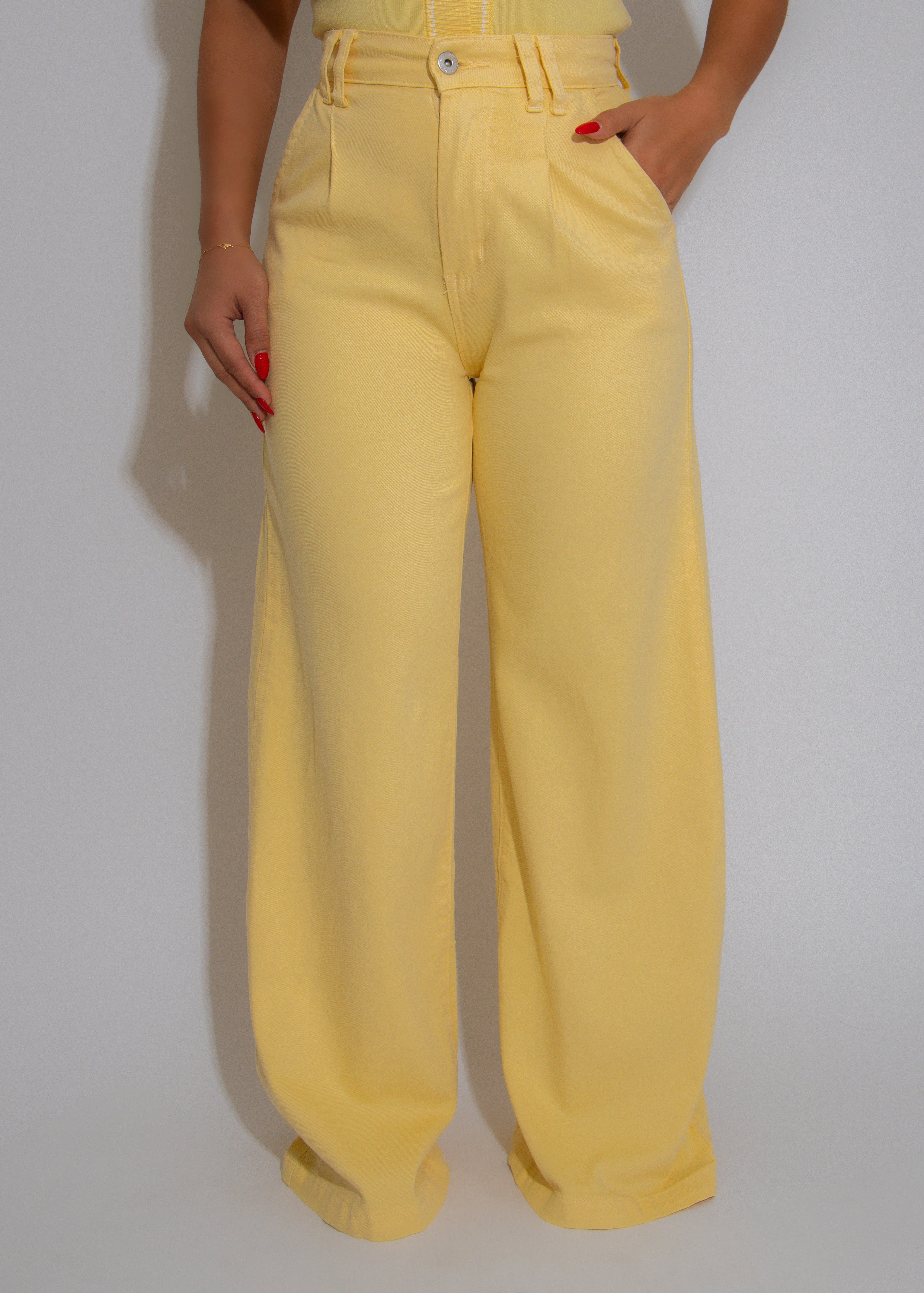 Signature Elegance Pant Yellow