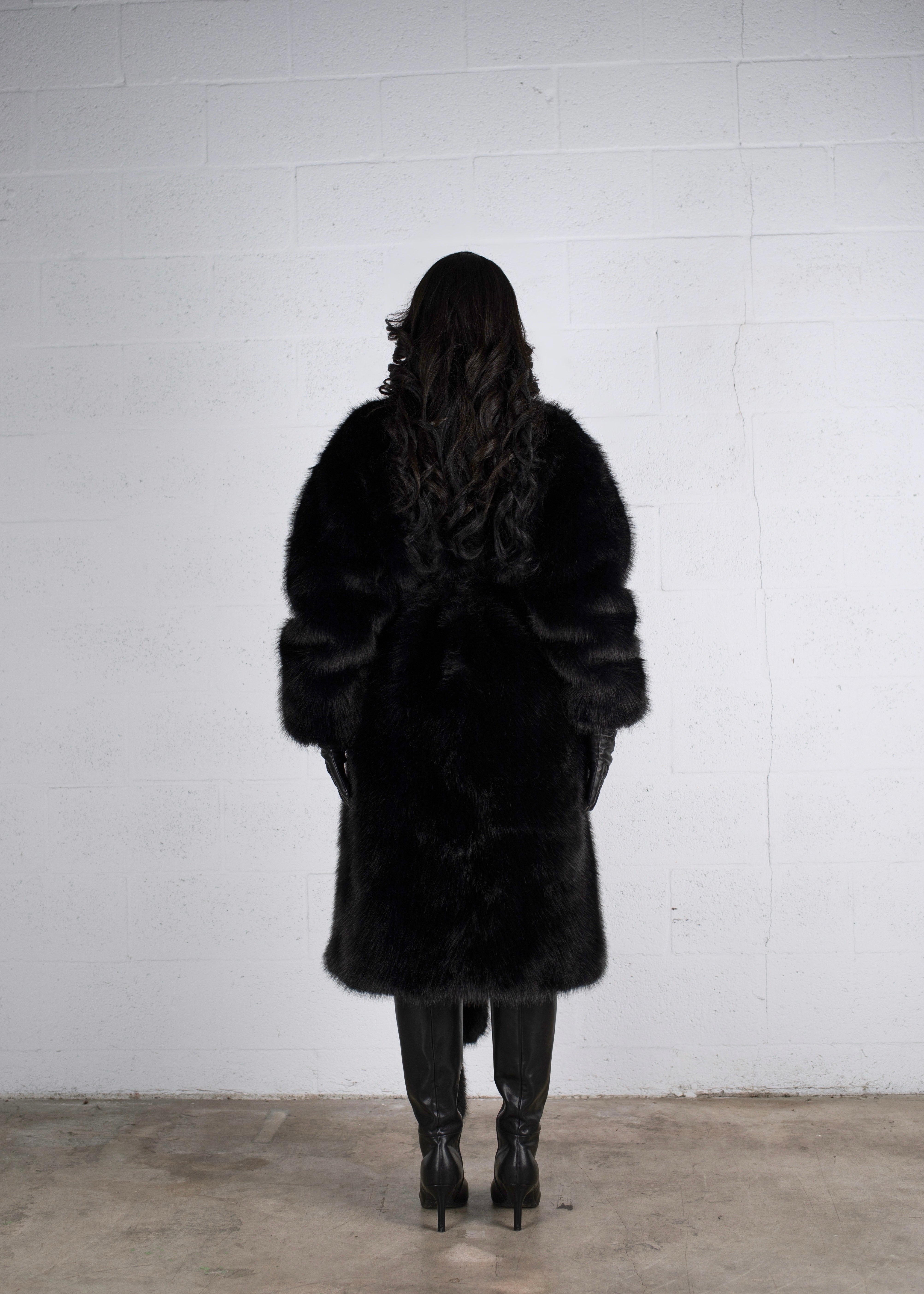 Winter Essential Faux Fur Hat Black
