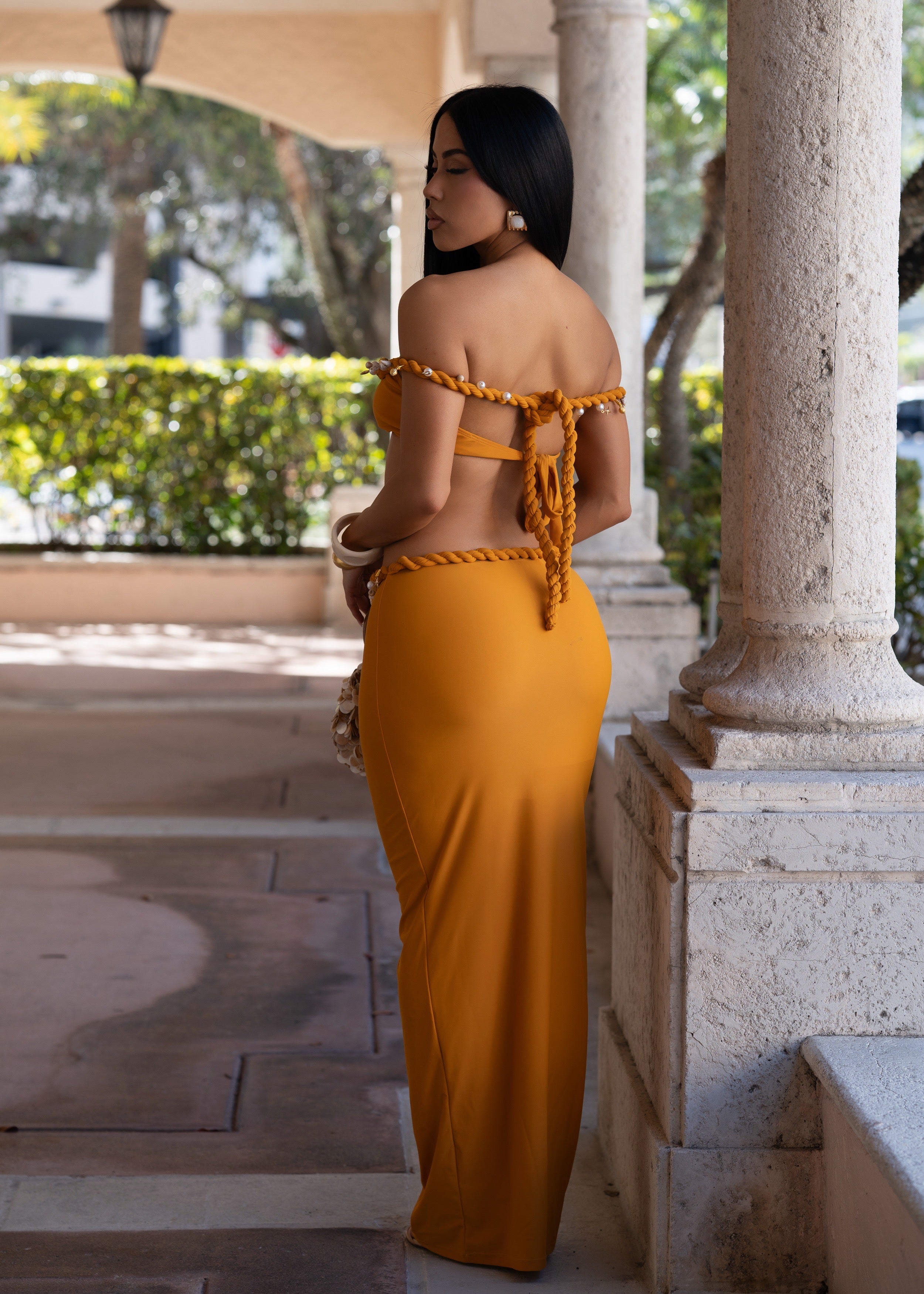 Golden Daze Shells Bikini Set Yellow