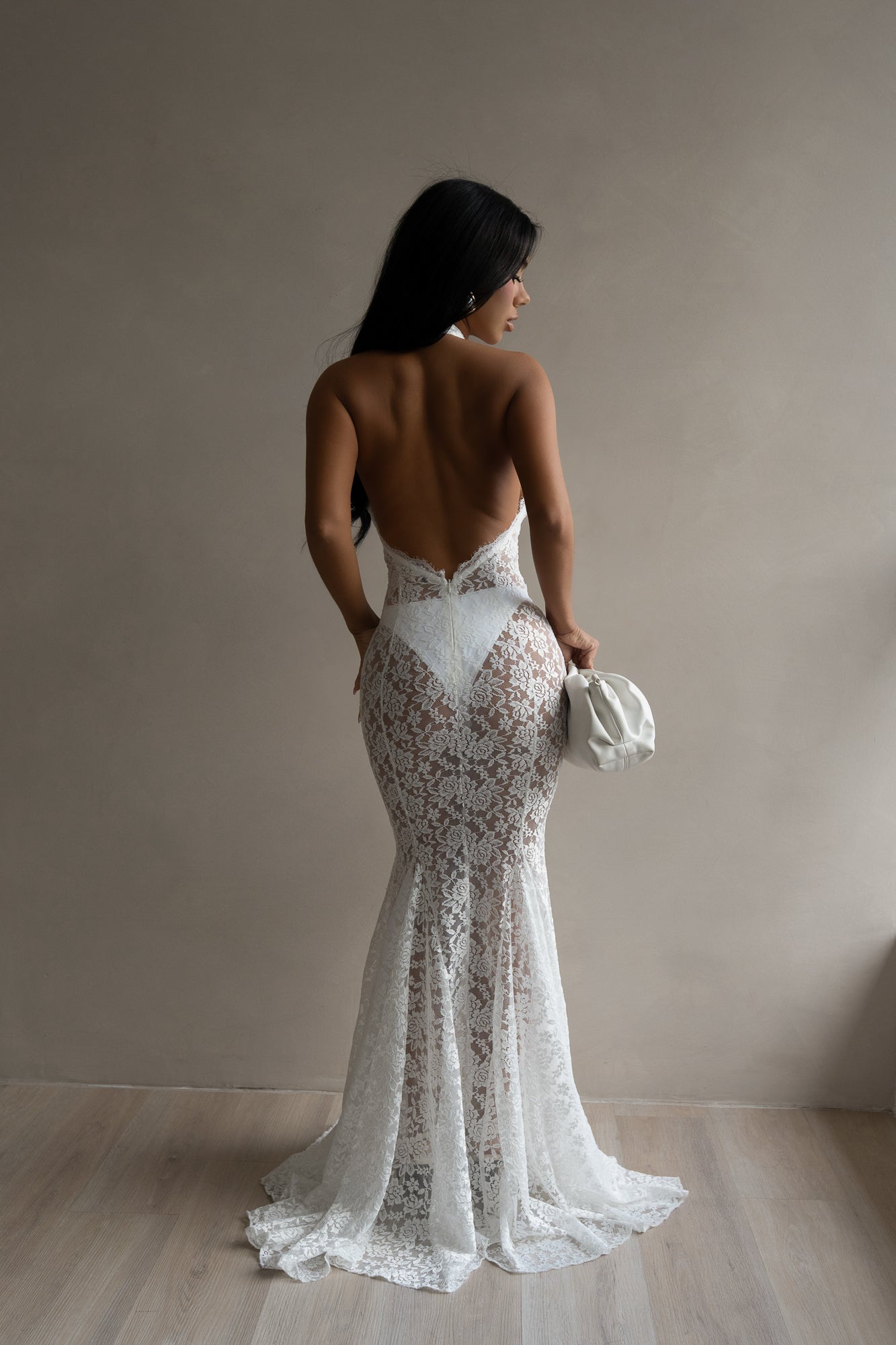 Eternal Muse Lace Maxi dress White
