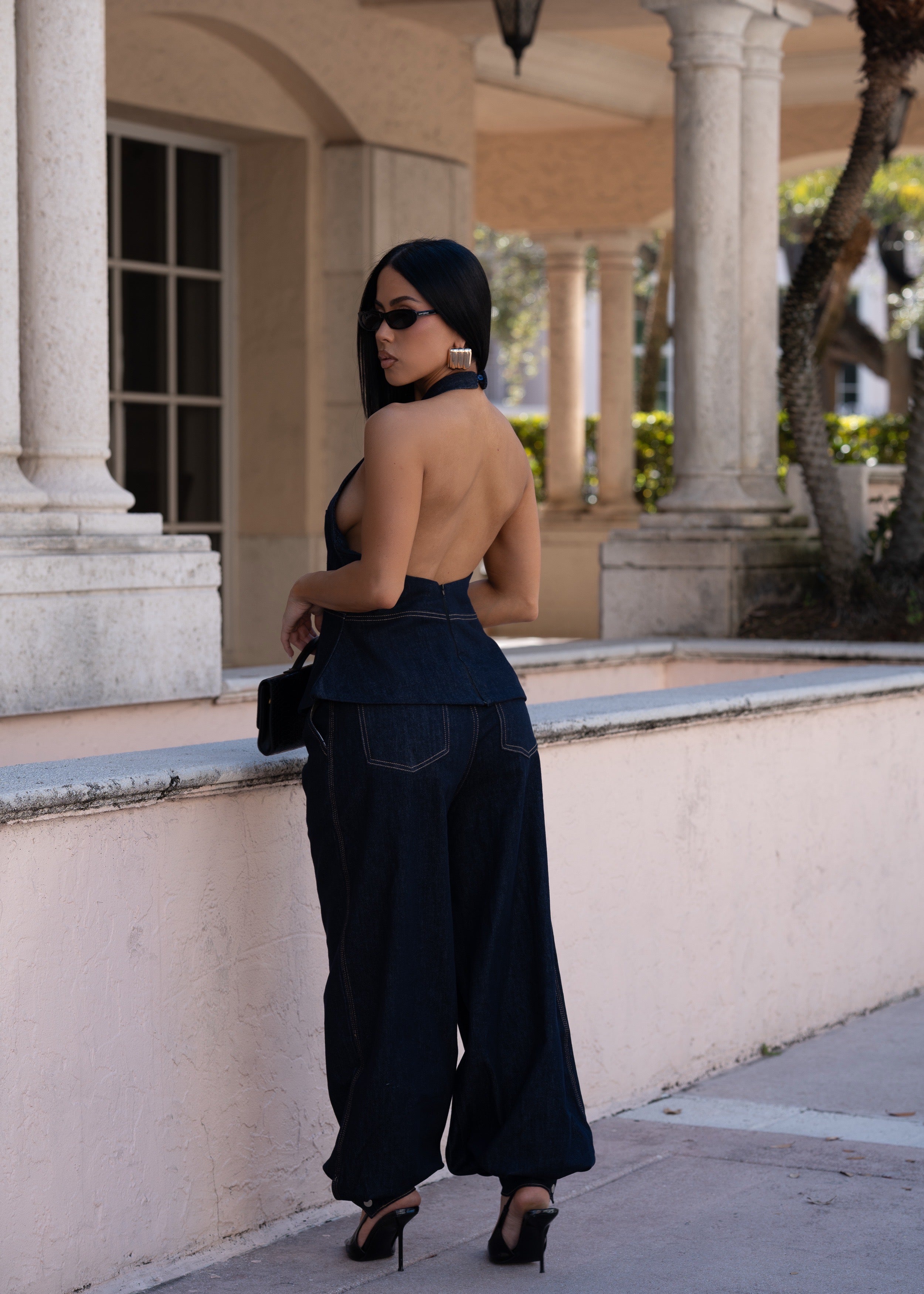 Gravity Flow Pant Set Dark Denim