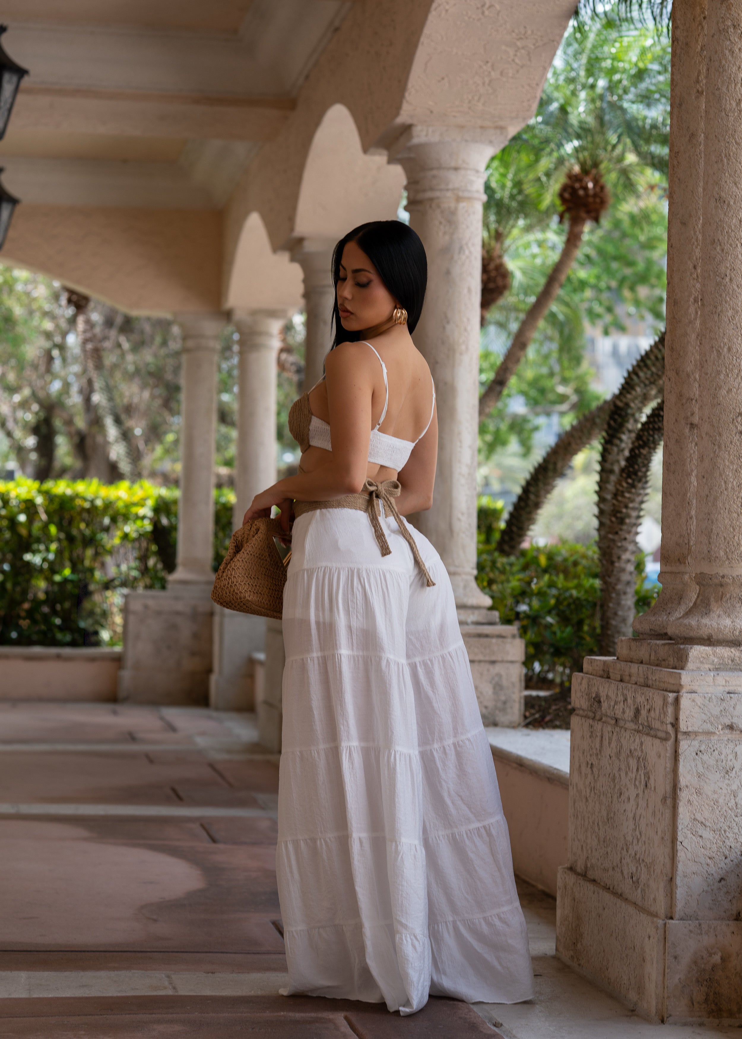 Goddess Untamed Jumpsuit White