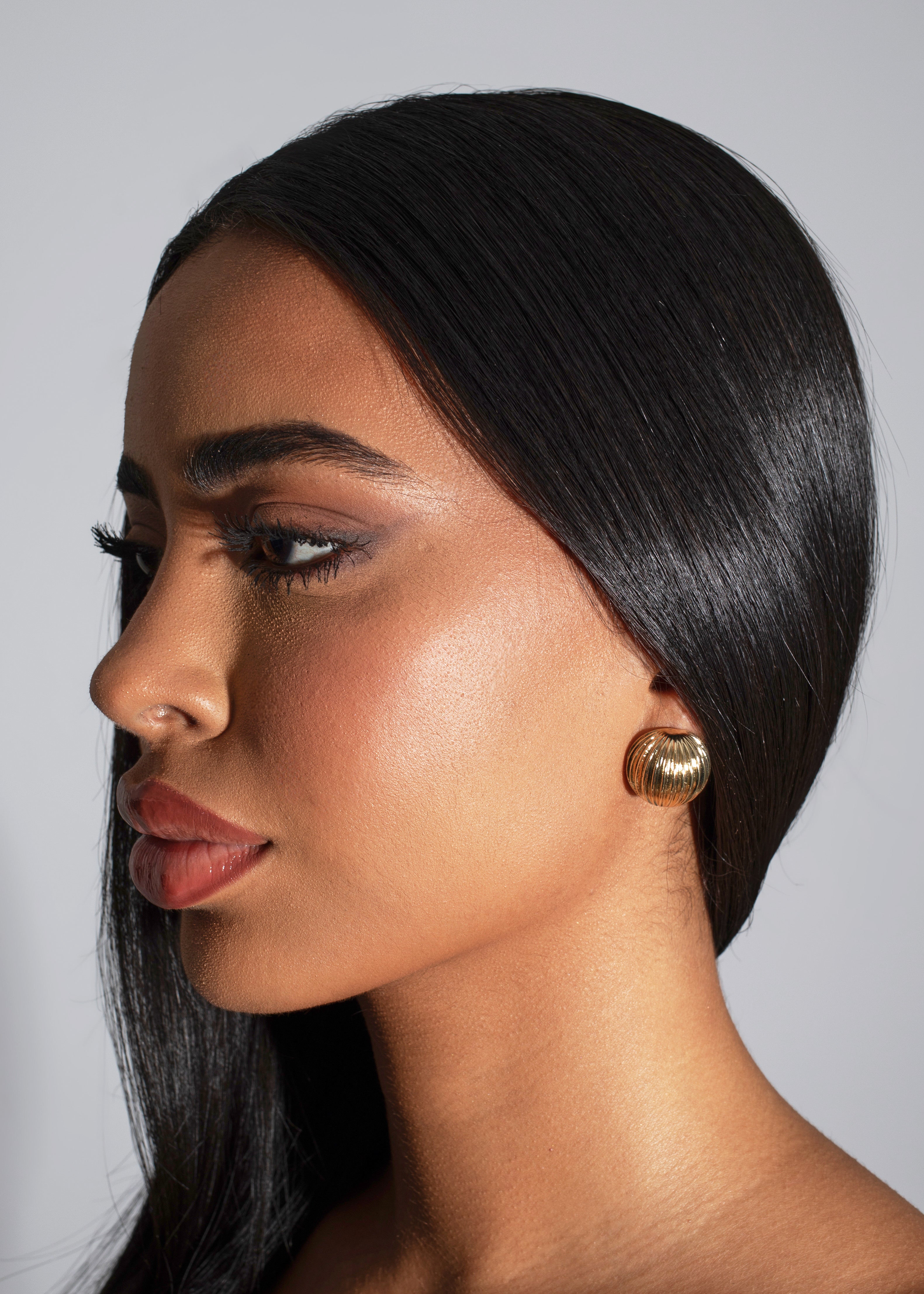 Nebula Whirl Earrings Gold