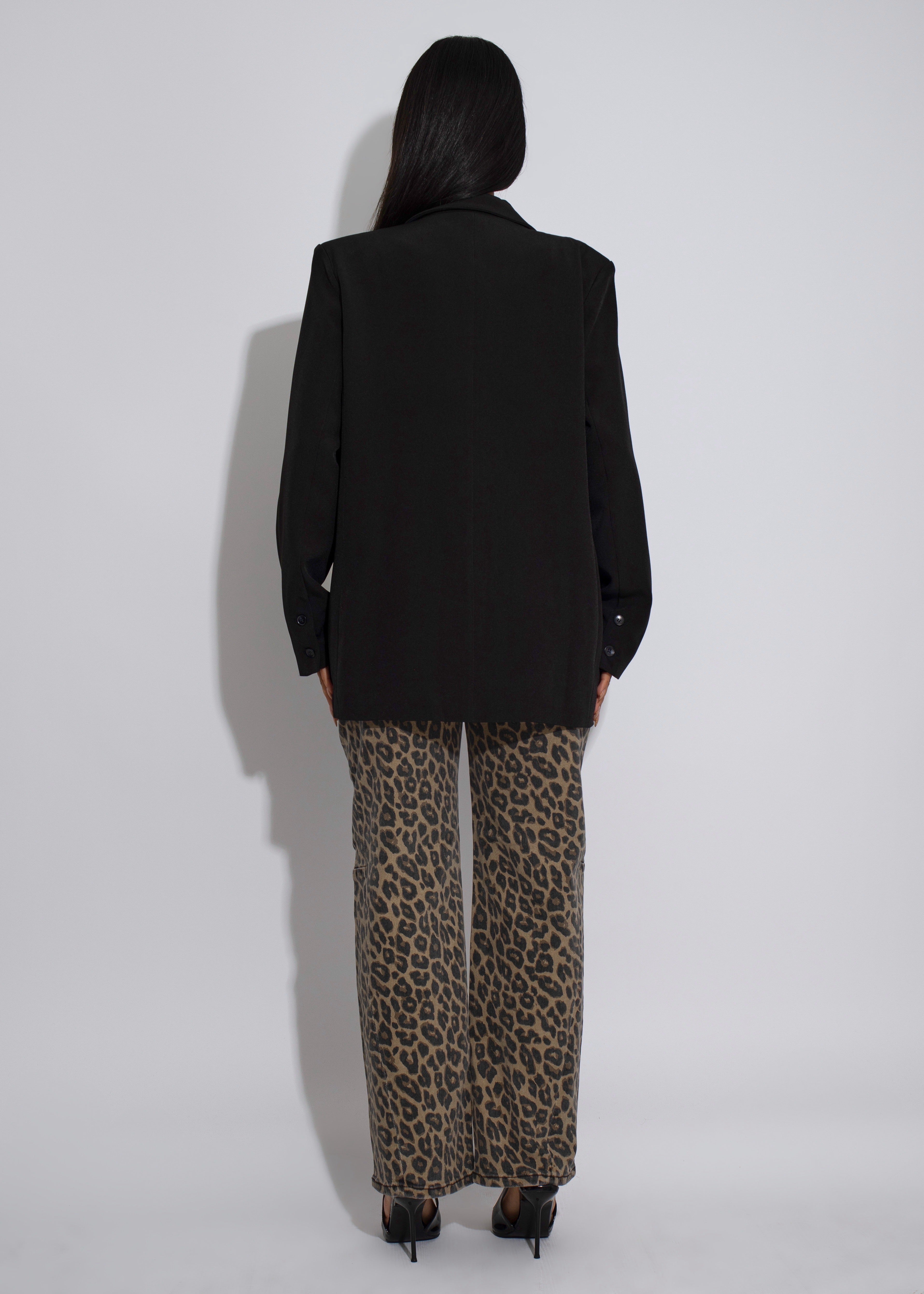 Fierce Streak Leopard Pant Brown