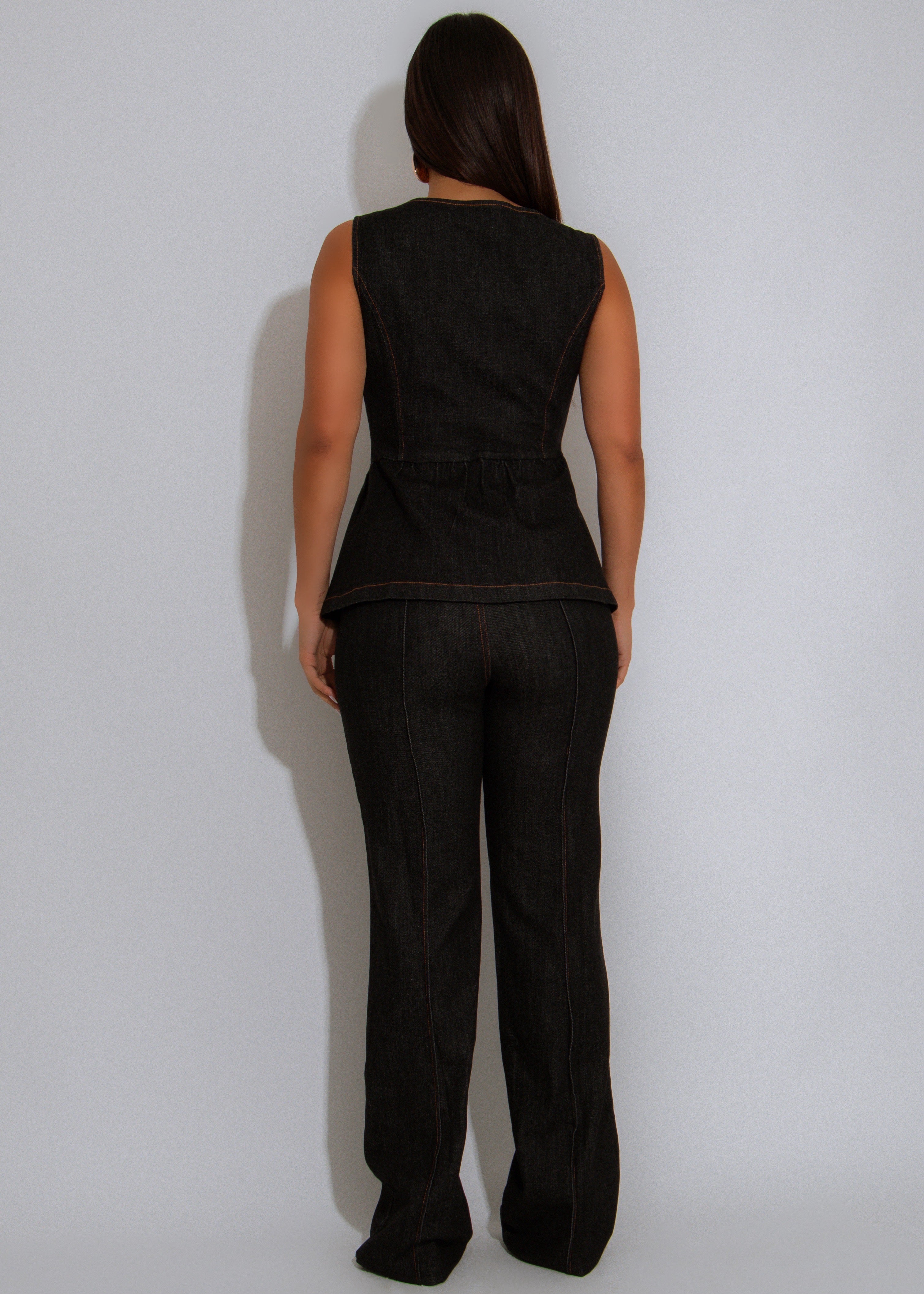 Gold Rush Pant Set Black