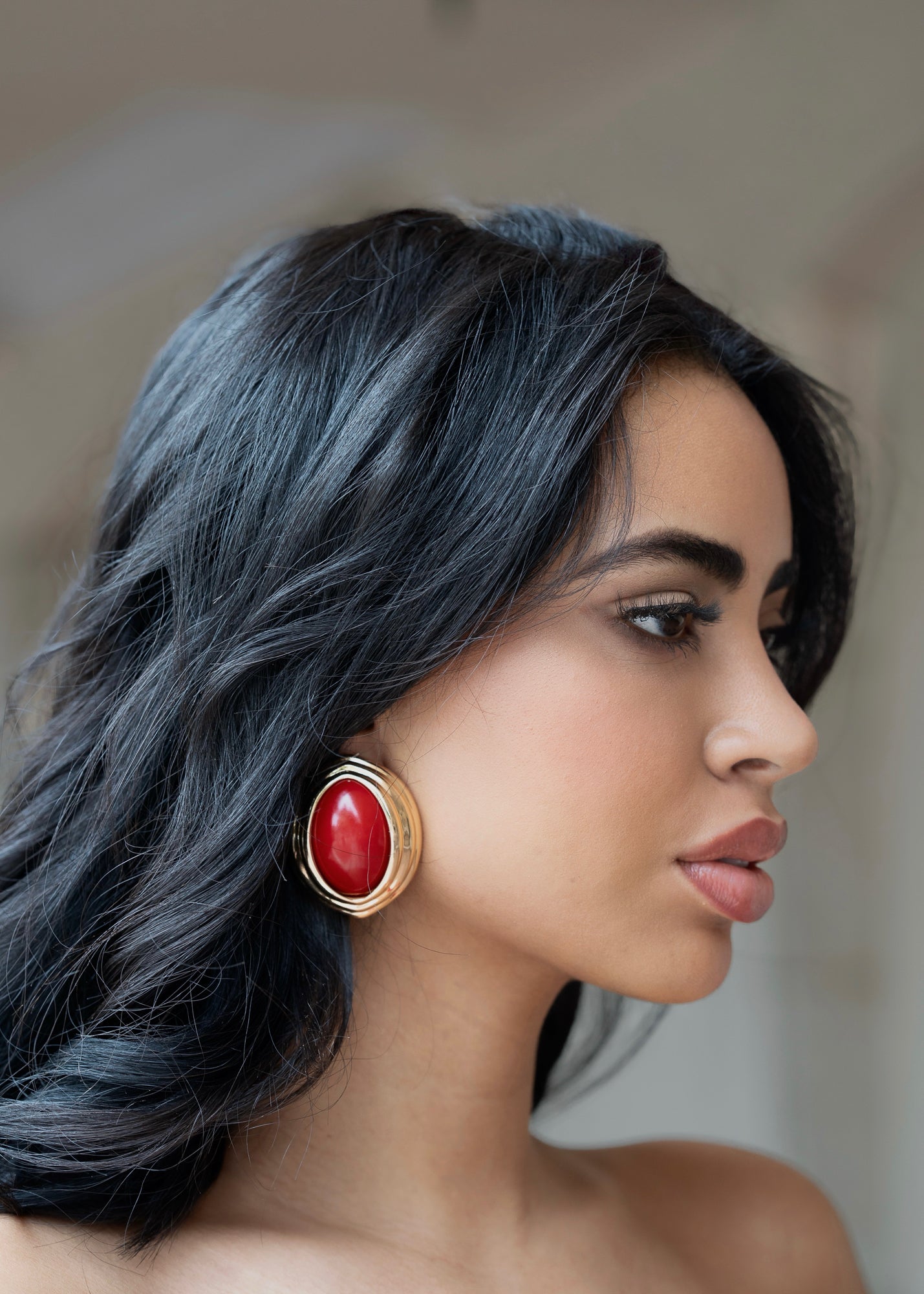 Relic of Desire Earrings Red