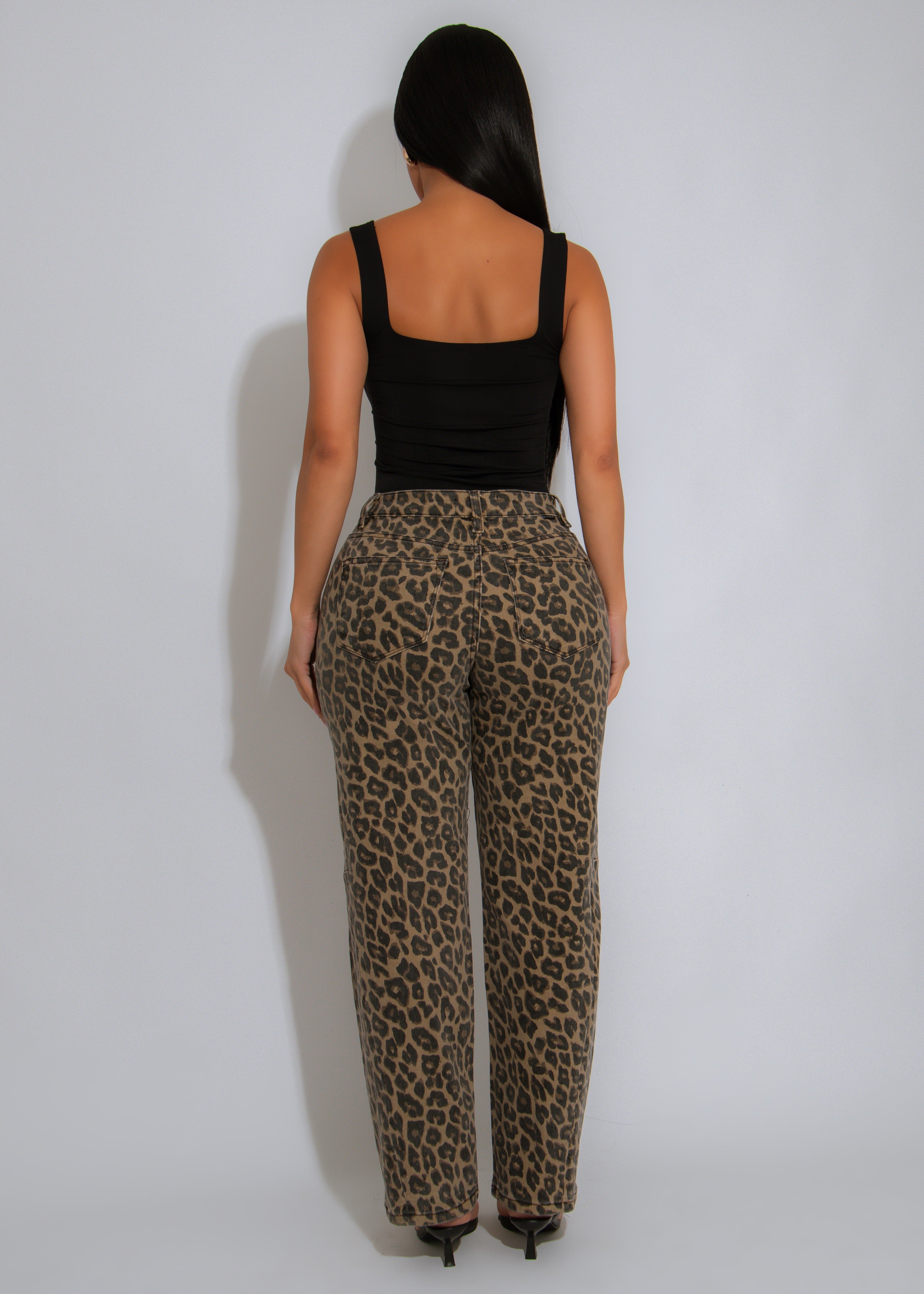 Fierce Streak Leopard Pant Brown