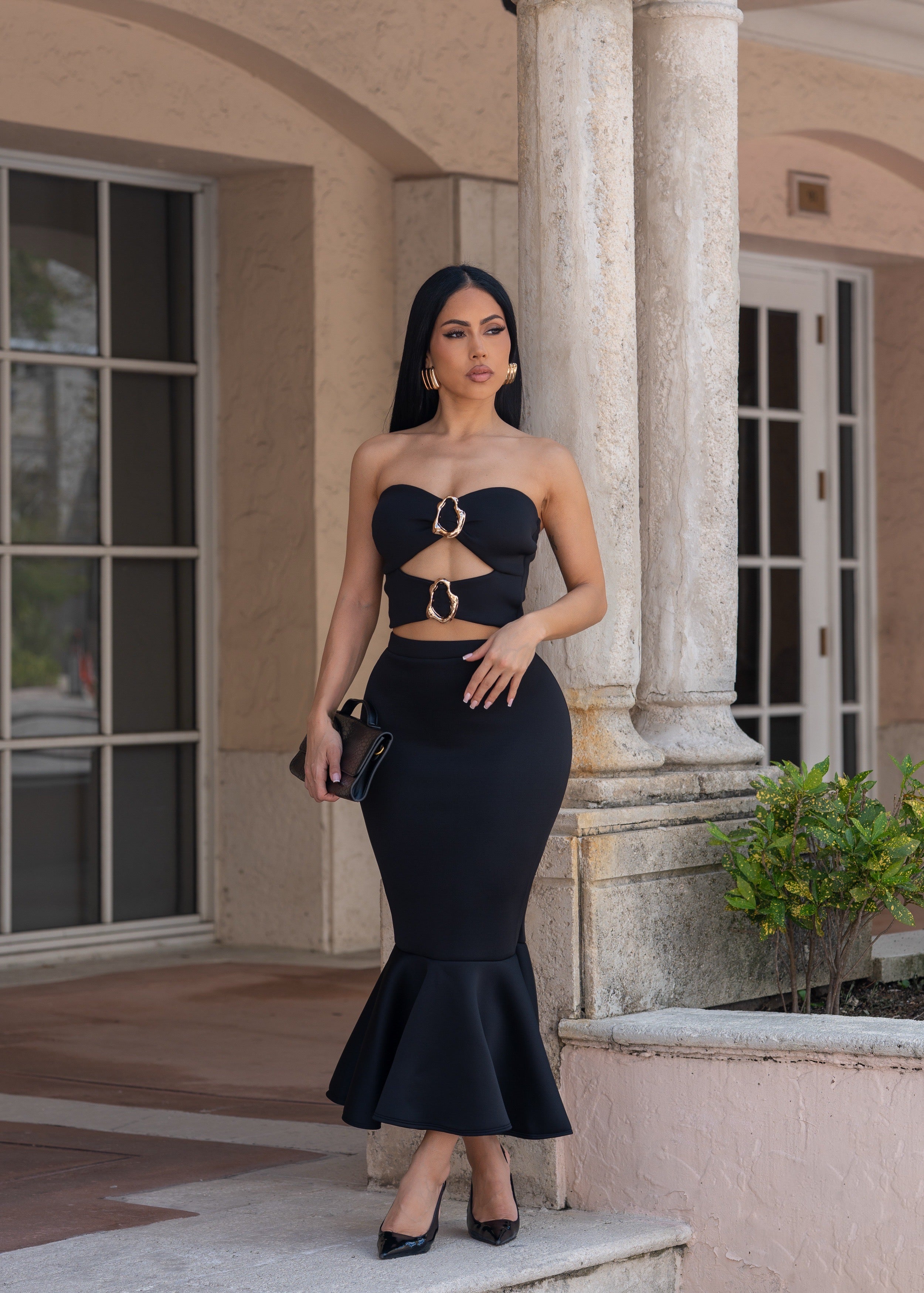 Metal Muse Skirt Set Black