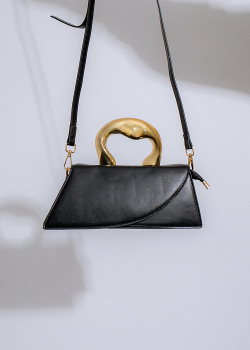 My Decision Handbag Black - A sleek and chic handbag in classic black, perfect for work or leisure with its spacious interior and elegant design