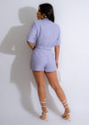 Go With Me Tweed Rhinestones Short Set Purple - Fashionable and trendy outfit for women with elegant rhinestone detailing