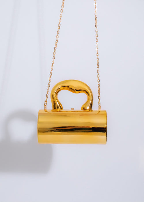  Luxurious Broken Promises Handbag Gold with elegant design and spacious interior