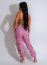 Much Confidence Cargo Jogger Pink