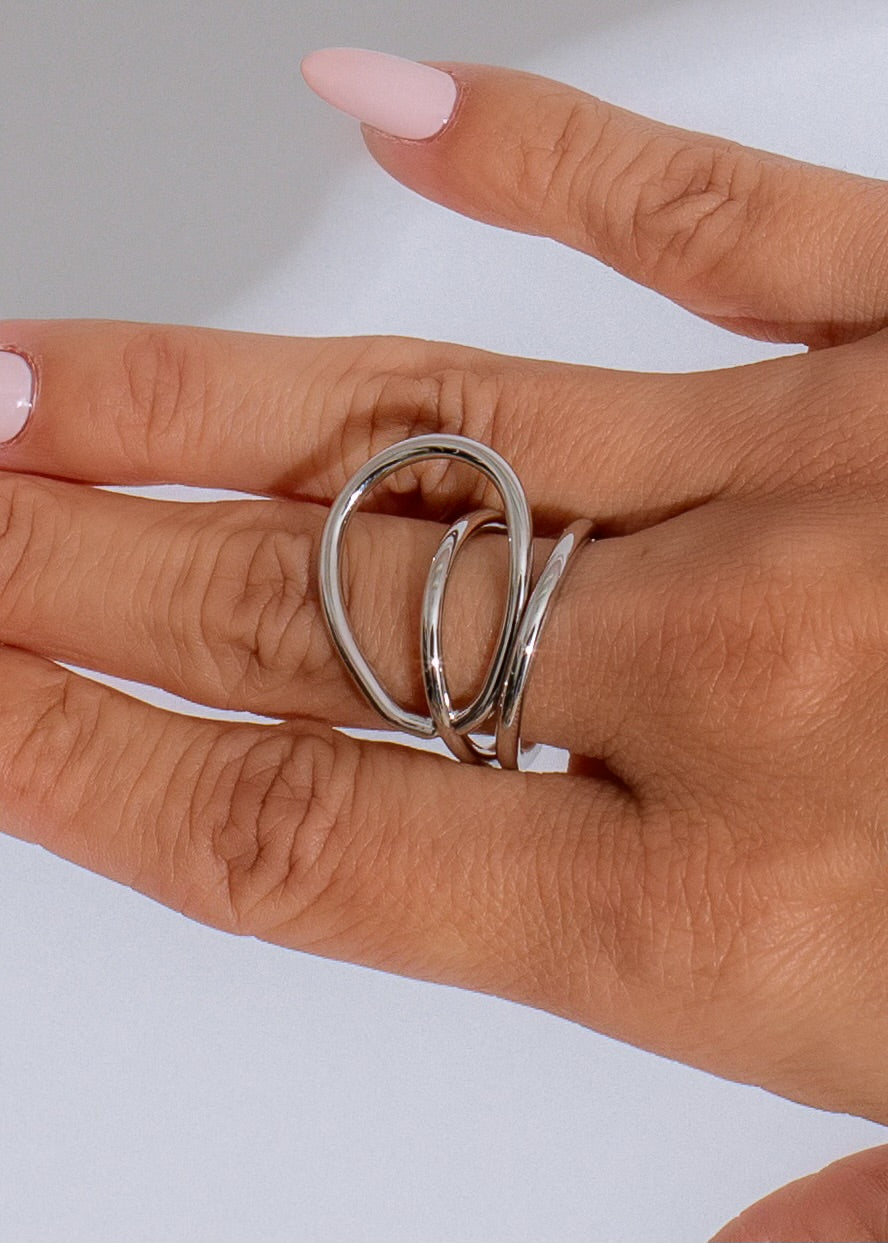 Eternal Embrace Ring Silver, a timeless and elegant piece of jewelry, showcasing intricate design and superior craftsmanship Perfect for symbolizing everlasting love and commitment