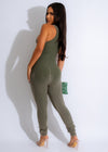 Long-sleeve tie-dye jumpsuit in vibrant green with ribbed texture