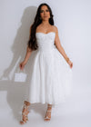 Beautiful Day Lace Midi Dress White, a stunning white lace dress 