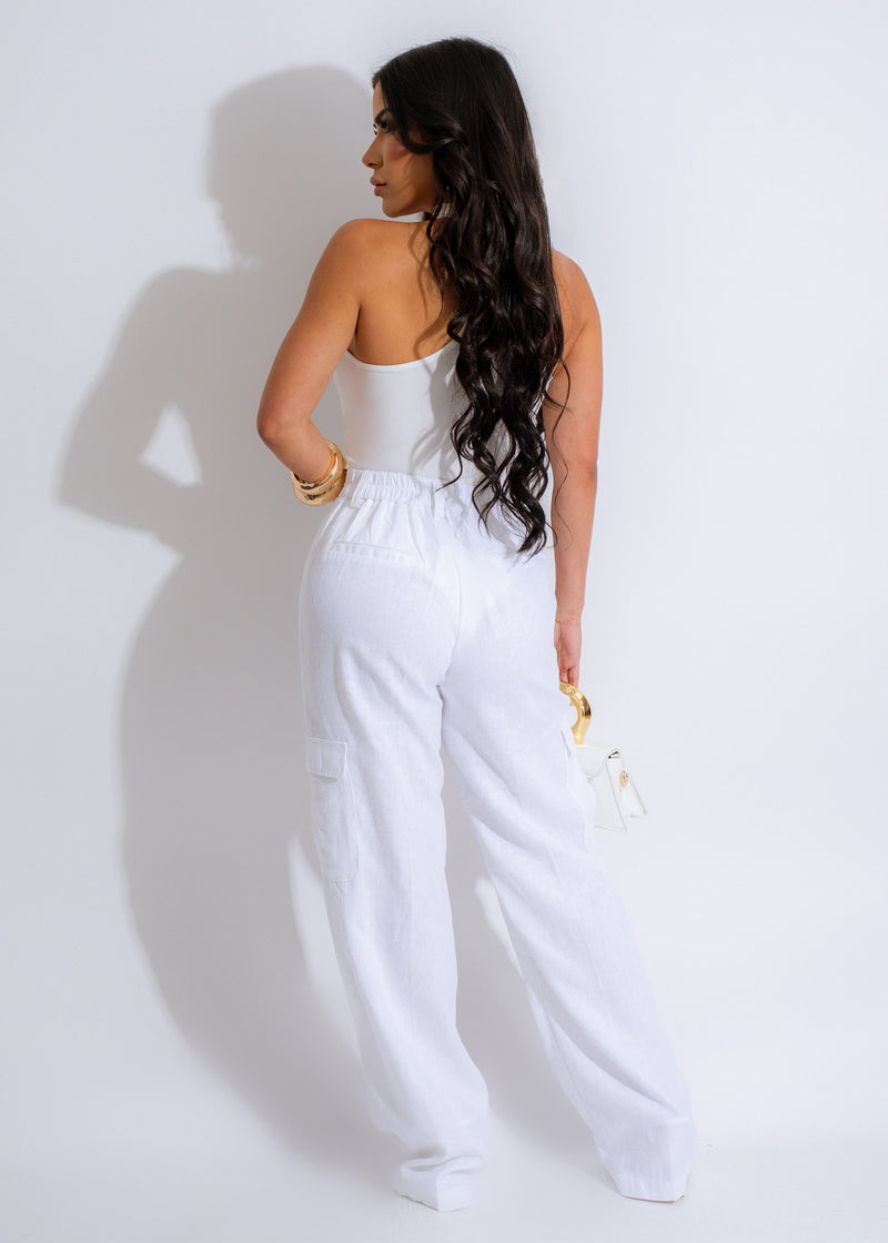The Falling From Heavy Bodysuit White is perfect for lounging or running errands