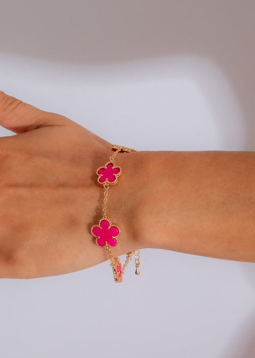 Beautiful pink Be My Forever Bracelet, a delicate and elegant accessory