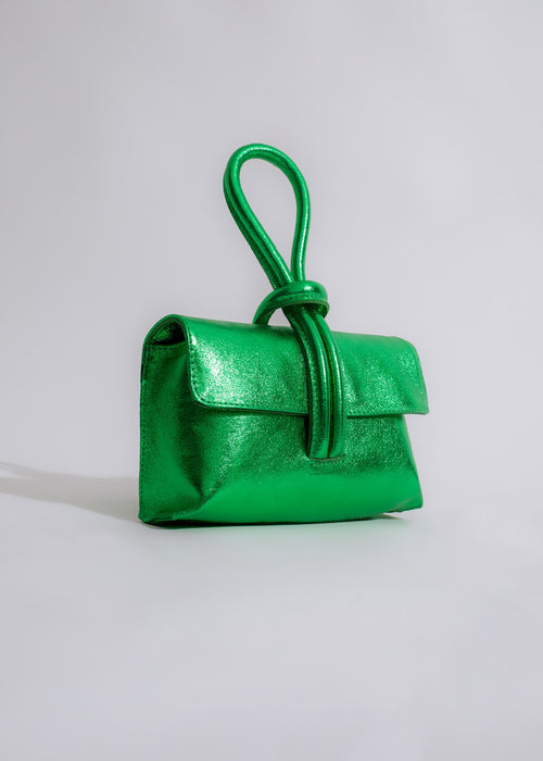 Gorgeous green Dolce & Precious Glitter Handbag with sparkling embellishments