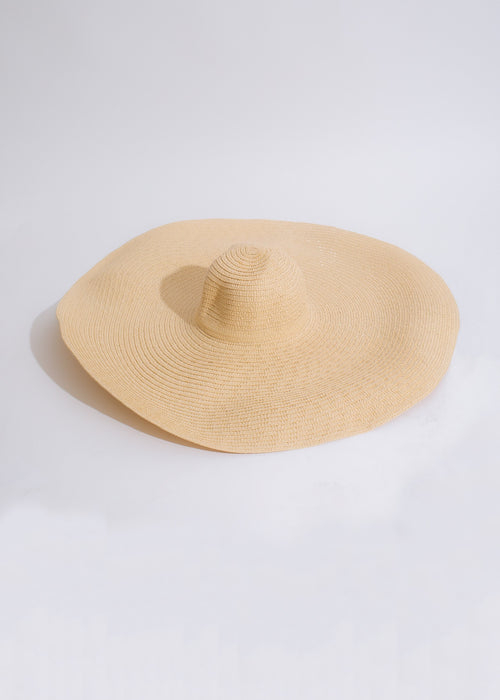 Fashionable and stylish nude hat for outdoor adventures in the sand
