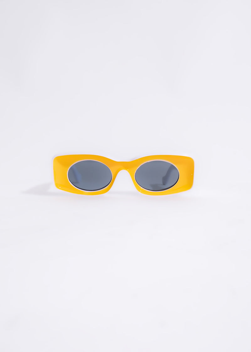 On A Trip Sunglasses Yellow with UV protection and stylish design