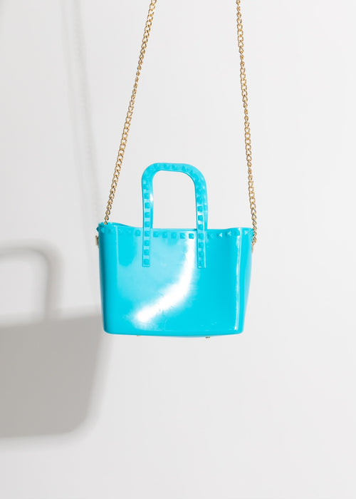  Heaven In The Tropics Handbags Blue - Elegant blue handbag featuring intricate tropical patterns and high-quality craftsmanship