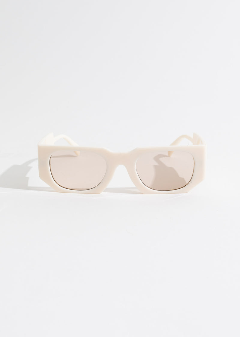Make a bold statement with these nude square sunglasses for women