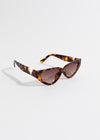 Stylish oval brown Only Me Sunglasses, perfect for both casual and formal wear