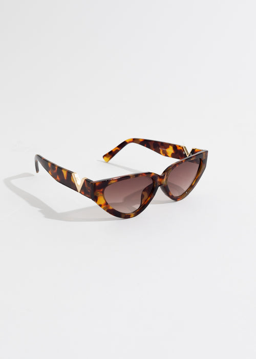 Stylish oval brown Only Me Sunglasses, perfect for both casual and formal wear