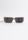 My South Beach Vibe Square Sunglasses Nude with oversized square frames and chic nude color