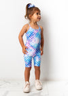 Beautiful and colorful mermaid-themed kids romper for a fun playtime outfit
