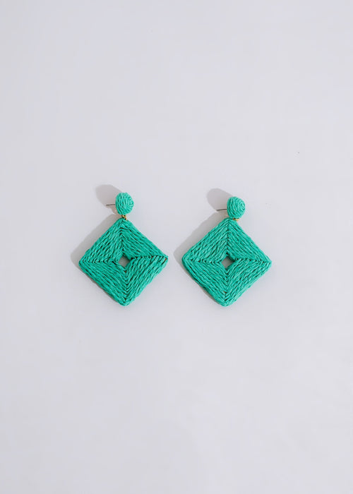 Beautiful green Try Me Earring with a unique design and intricate details
