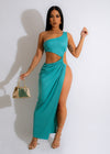 Luxury Maxi Dress Blue