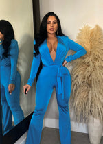 Stunning All Yours Jumpsuit Blue featuring a flattering silhouette and trendy design