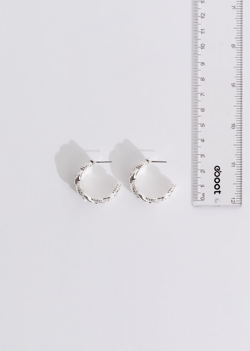 Envy Earrings Silver - Handcrafted silver drop earrings with intricate design and shine