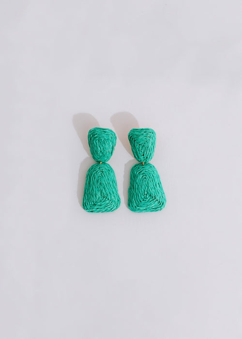 Beautiful emerald green Love Like This Earrings, perfect for adding a pop of color to any outfit