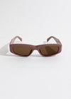 Stylish and trendy oval sunglasses in a beautiful pink shade