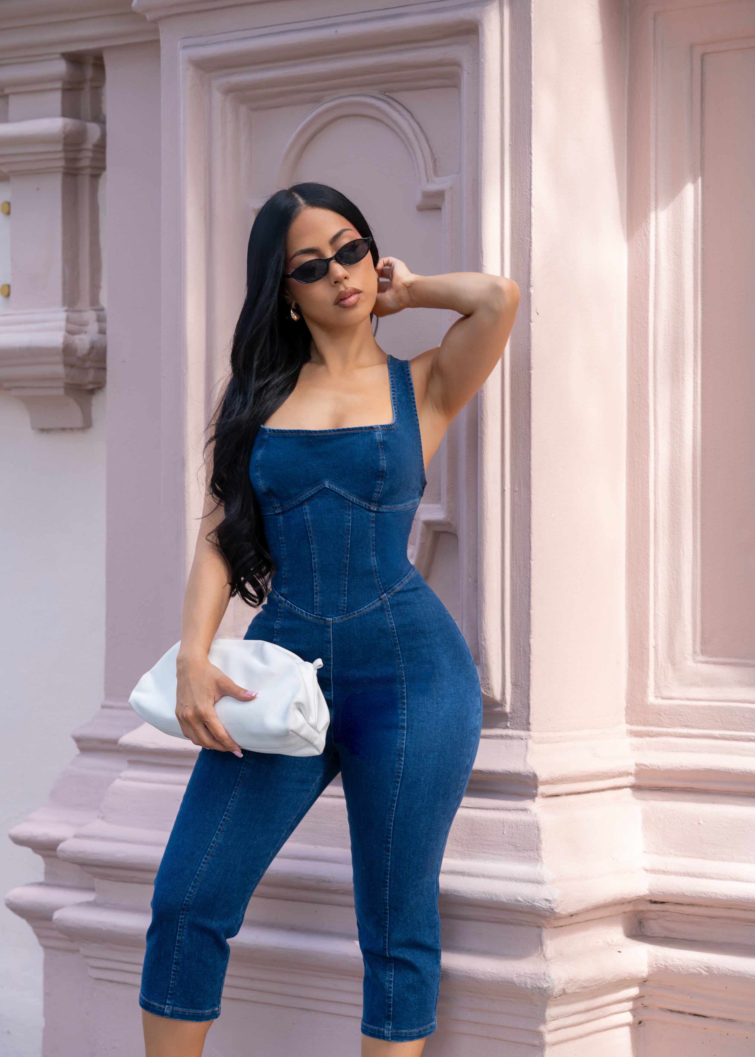 Sweet Bliss Jumpsuit Dark Denim