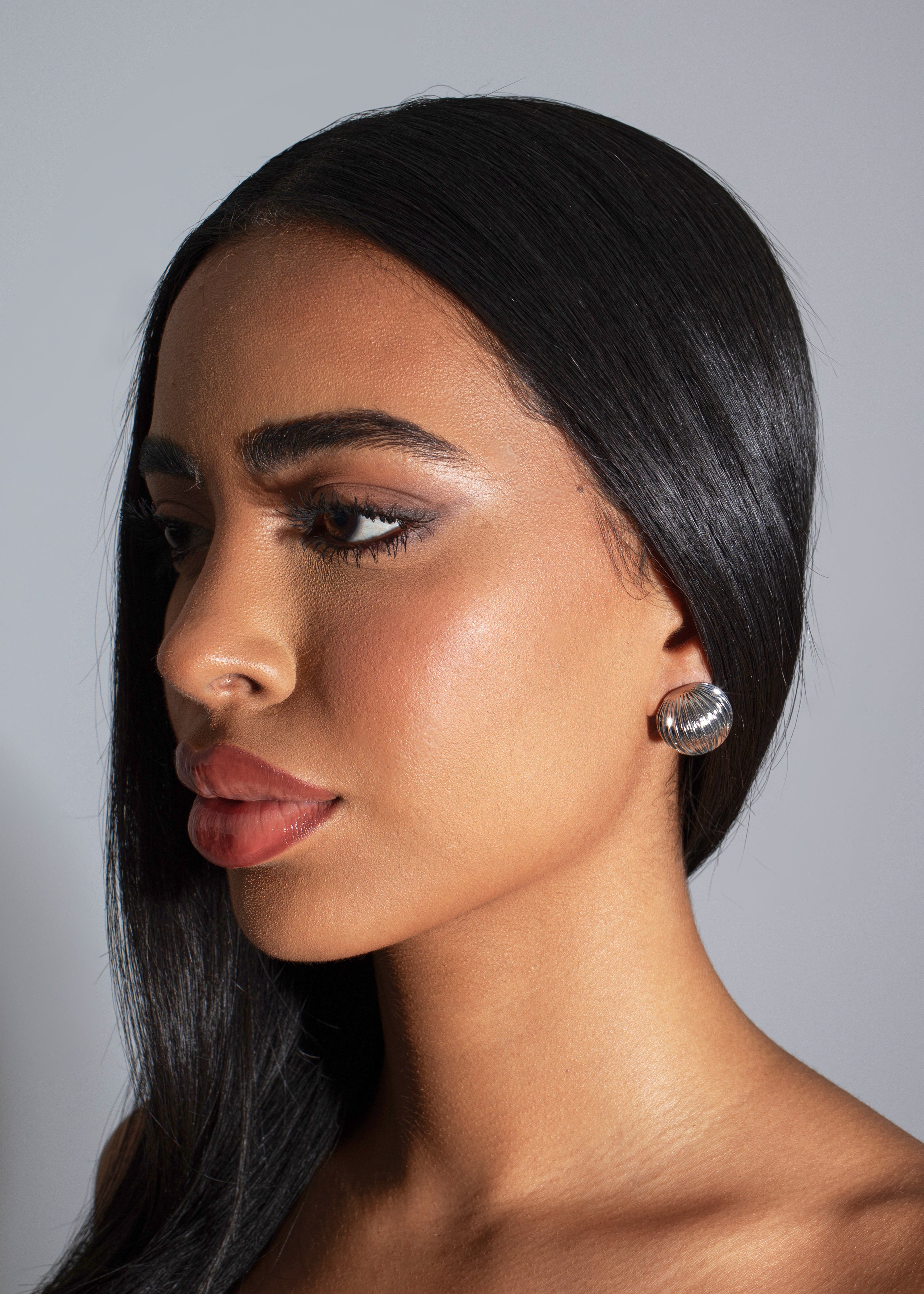 Nebula Whirl Earrings Silver