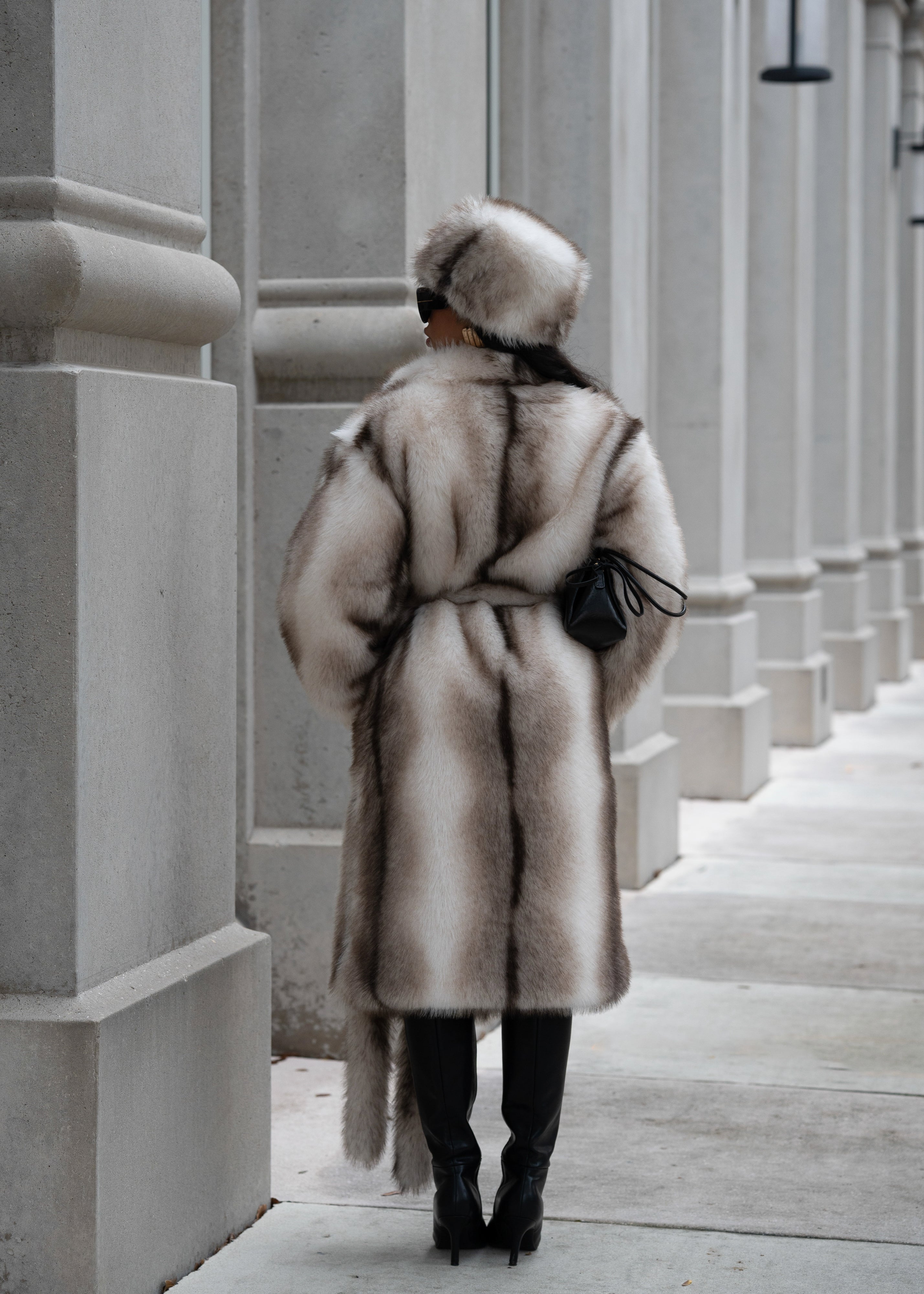 Winter Essential Faux Fur Hat White