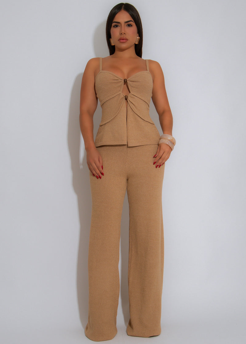 Second Skin Pant Set Nude