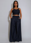 Tidebound Twine Pant Set Dark Denim