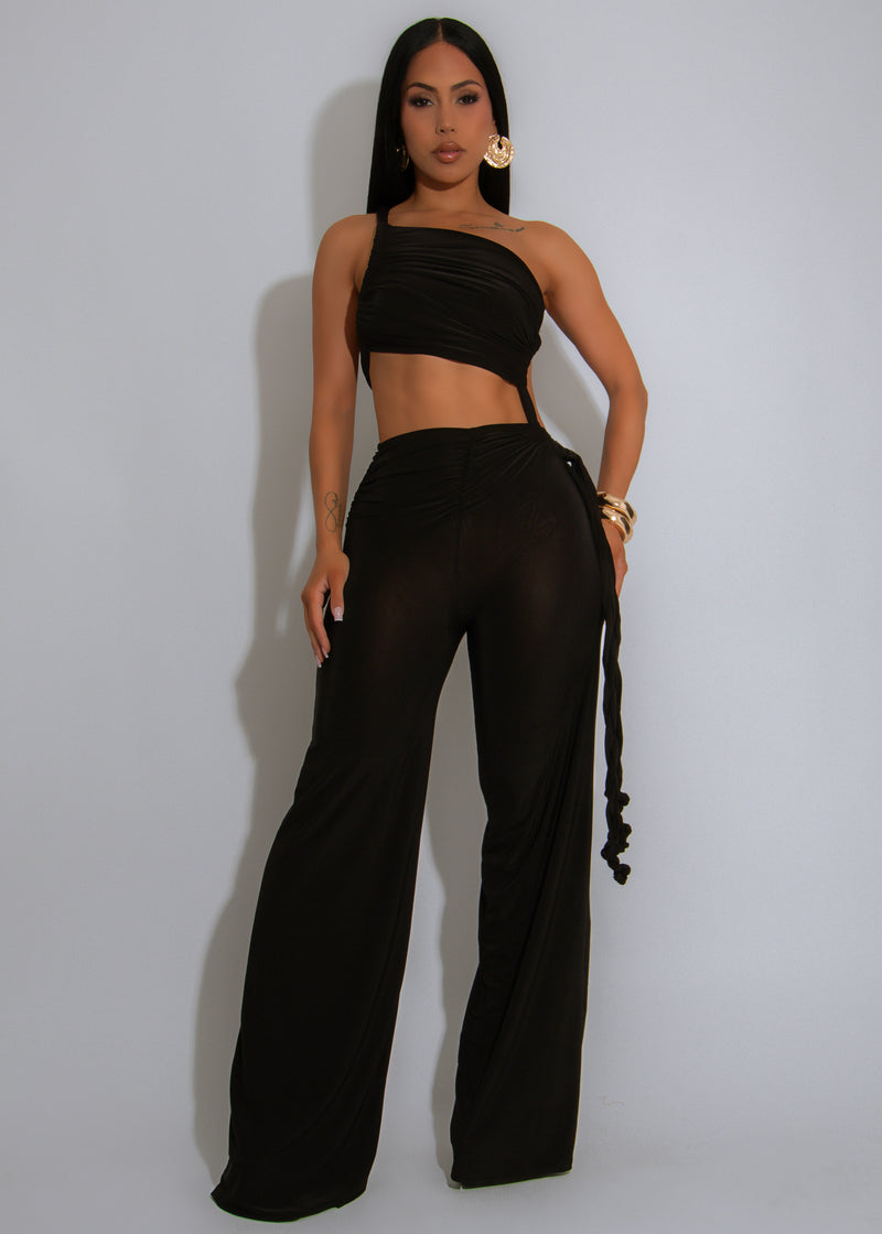 Eclipse Twist Jumpsuit Black