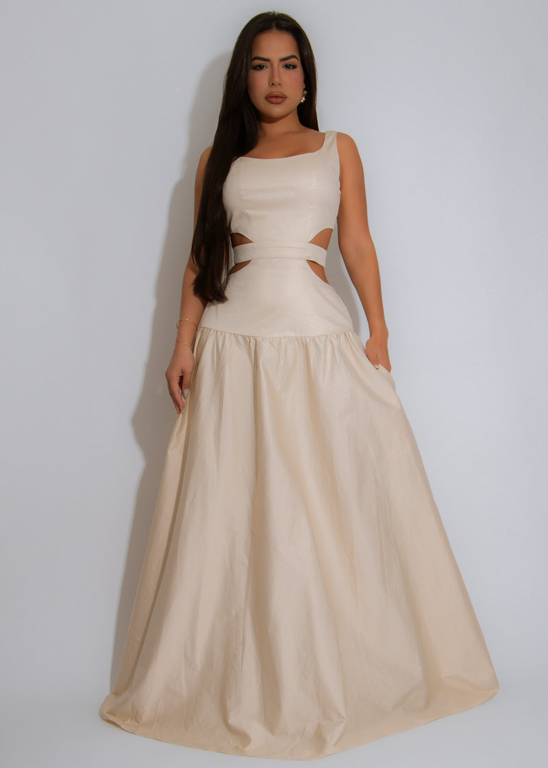 Desert Muse Maxi Dress Nude