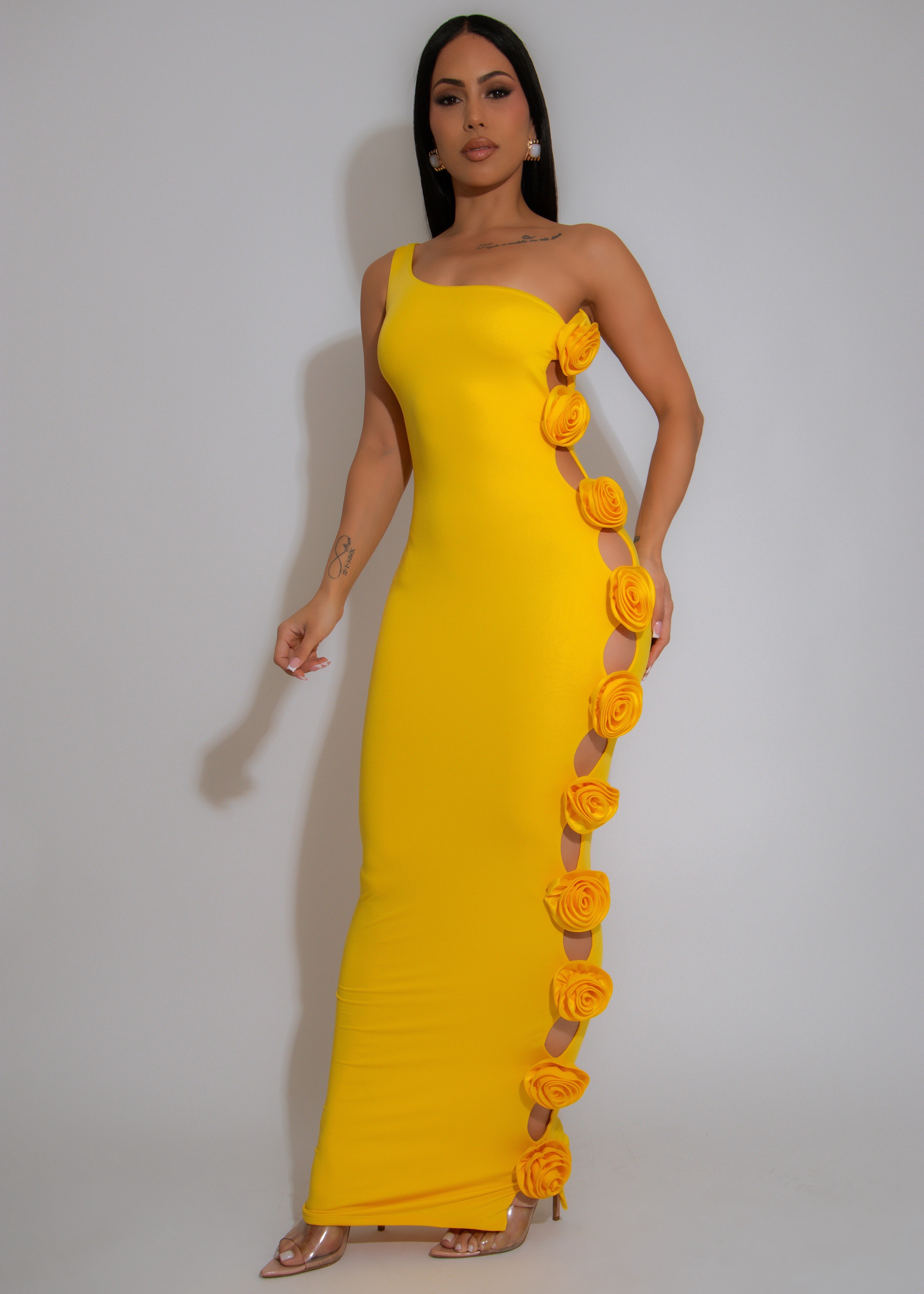 Sunshine Seeker Floral Maxi Dress Yellow