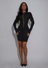 Silent Form Mini Dress Black